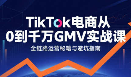 三千老师·TikTok电商从0到千万GMV实战课-得贵网赚