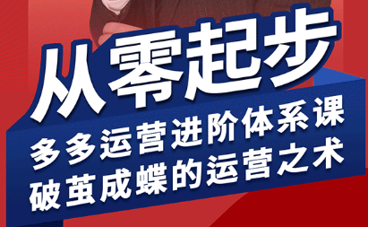 海神·拼多多运营进阶系统课(更新8月)-得贵网赚